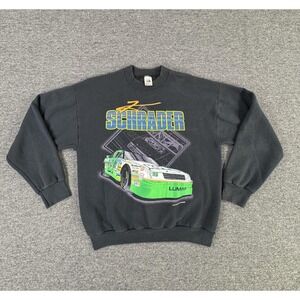 Vintage Ken Schrader Sweatshirt Crewneck Mens Large NASCAR Racing Made‎ USA 90s